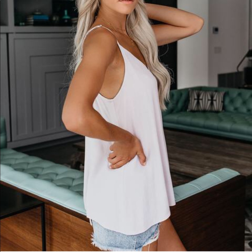 NWT ABSOLUTE VISCOSE CAMI TANK - LIGHT GREY TOP - Picture 6 of 8